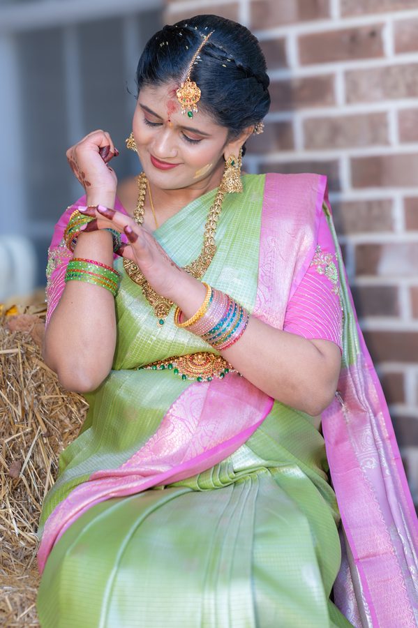 Valaikappu ceremony photographed by VieKriti in Central New Jersey